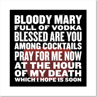 Sterling Archer Bloody Mary Prayer Posters and Art